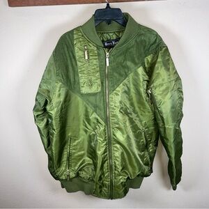 Men’s Medium PUFFY FLIGHT JACKET BY BARE FOX Quilted Lining